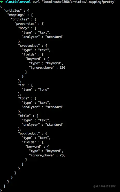 Elastic search api for laravel with example