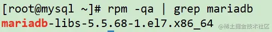 检查mariadb