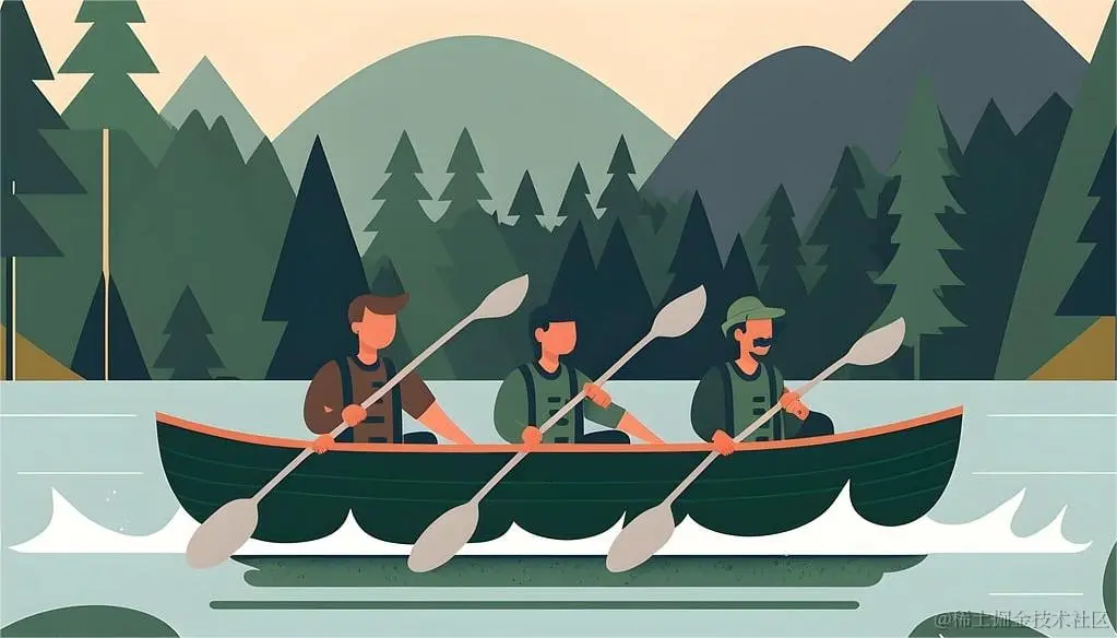 https://pixabay.com/zh/illustrations/teamwork-rowing-crew-river-boat-7804129/