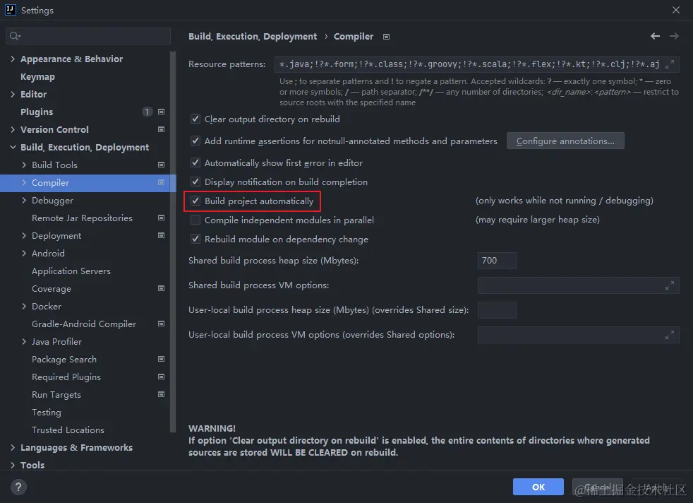 Build project automatically