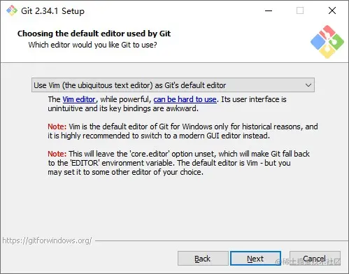 Git文件默认的编辑器