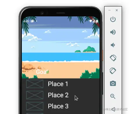 Scroll Shows Background