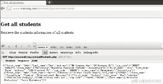 使用 JSON 数据进行 GET 和 POST AJAX 调用
