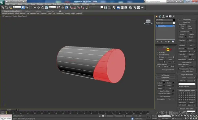 3D 工作室最大建模教程未来派螺栓枪