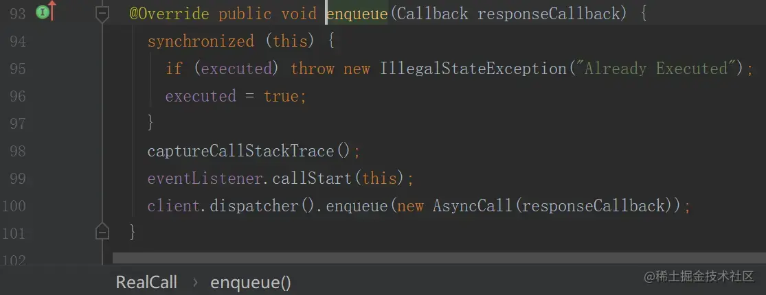 RealCall中 --- 继承与实现