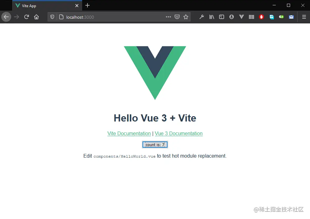 create vue app