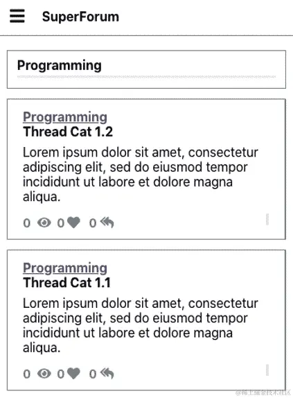 图 15.12 - 主屏幕移动视图