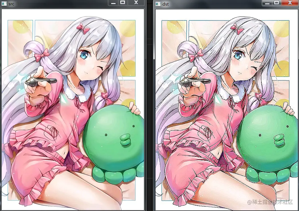 Python OpenCV 图片模糊操作 blur 与 medianBlur