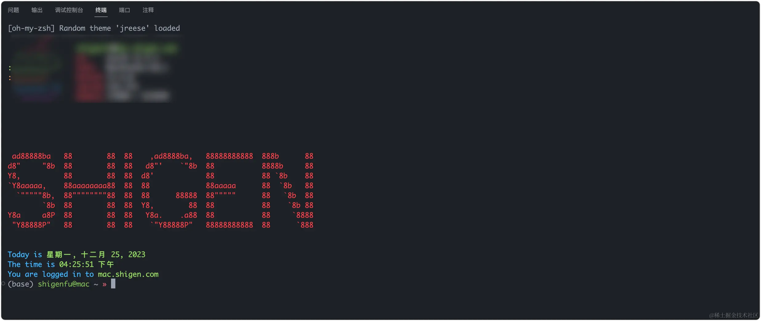 vscode中的显示效果