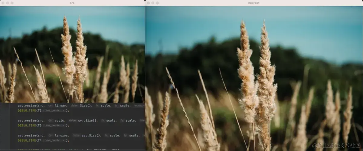 原图和最近邻插值.png