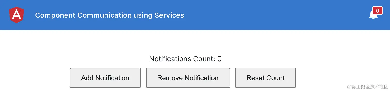 图 1.3 - cc-services 应用程序运行在 http://localhost:4200