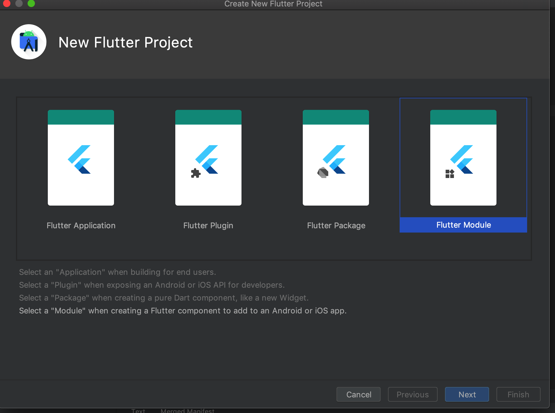 建立Flutter Module