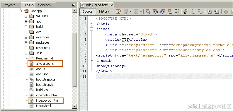 用于生产环境的编译