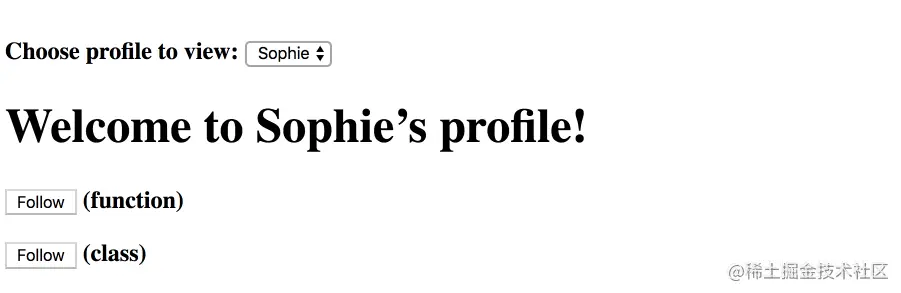 Demo of correct behavior