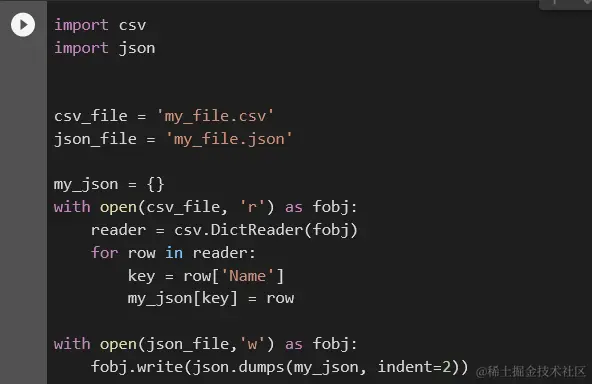 Python Convert CSV to JSON