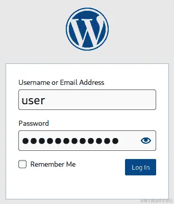 图 9.11 - 登录到我们的 WordPress 主机