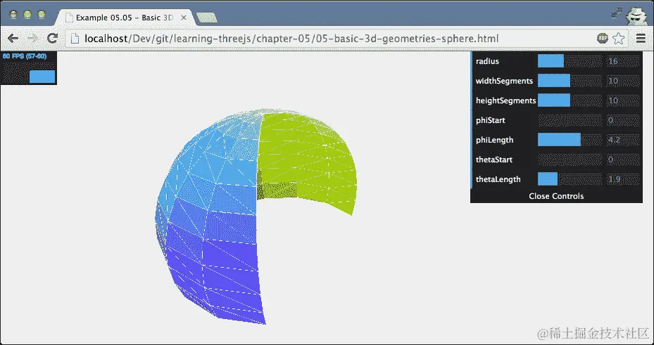 THREE.SphereGeometry
