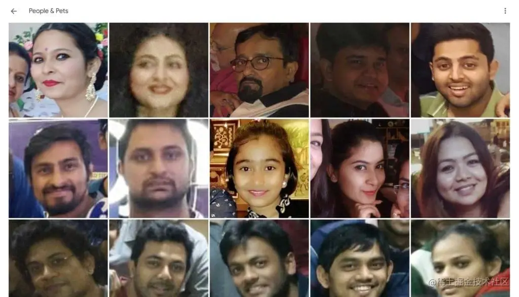 Face Recognition in the Google Photos web application