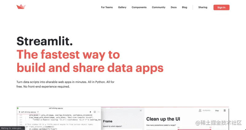 如何把 Streamlit 部署到服务器?Streamlit是第一个专门针对机器学习和数据科学团队的应用而生的开发框架， - 掘金