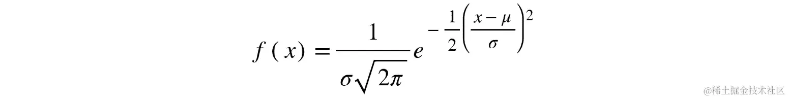 图 8.15：正态分布的概率密度函数