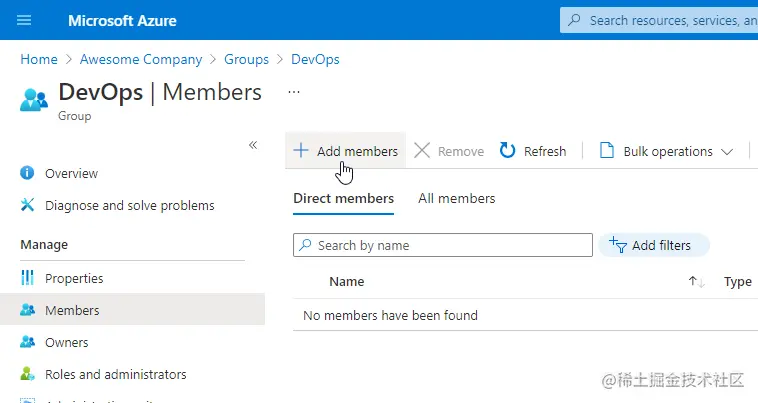 add user to devops group azure