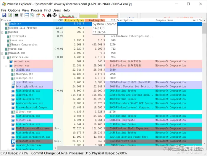 Process Explorer 任务管理器