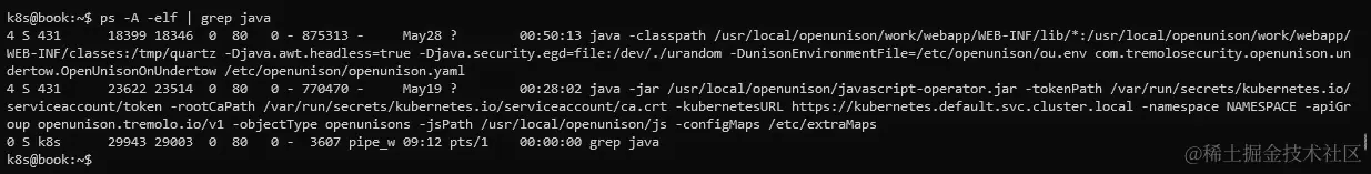 图 10.1 - 从系统控制台的 Pod 进程