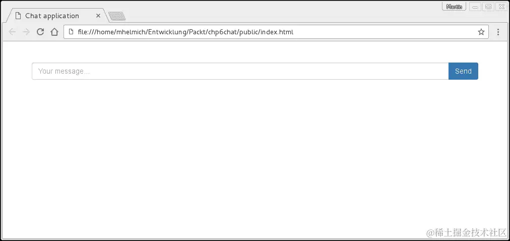 构建一个简单的聊天应用