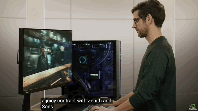 英伟达AI游戏引擎炸场CES！NPC玩家实时交互，对话动作流畅似真人