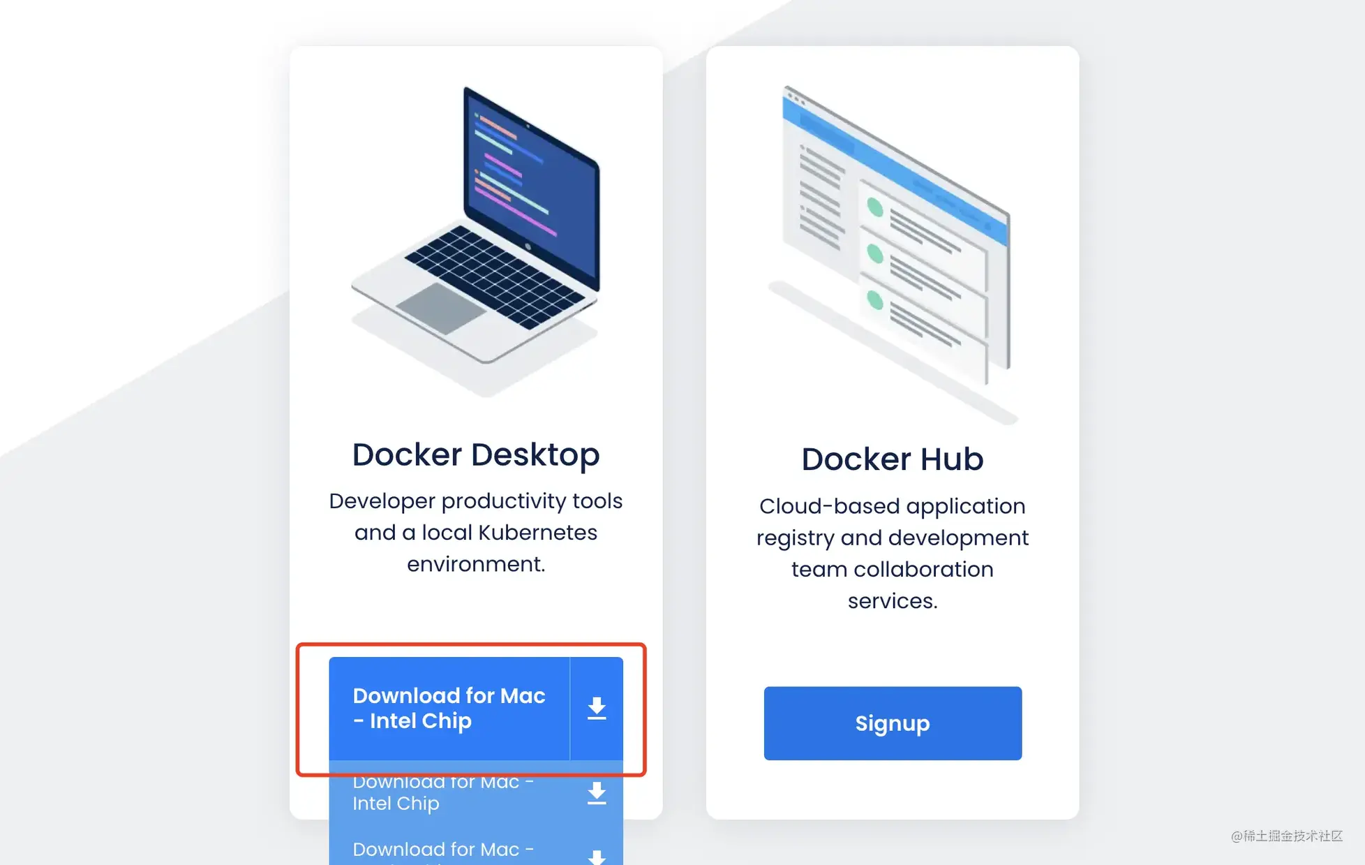 Área de trabalho do Docker