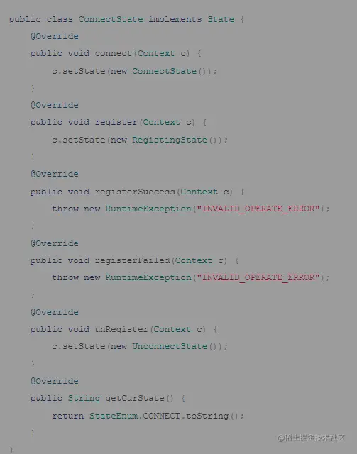 连接状态的接口