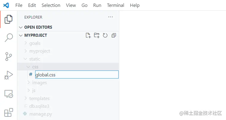 css for entire django project