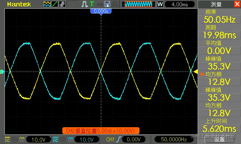 使用示波器学习变压器