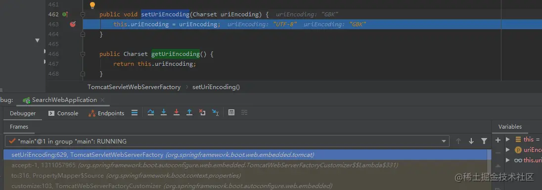 setQueryStringCharset