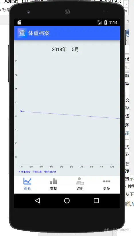安卓APP源码和设计报告——体重档案APP（含答辩PPT）