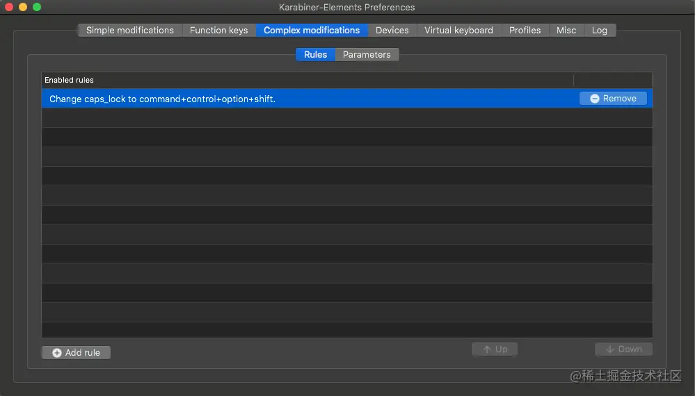 Karabiner-Elements Preferences
