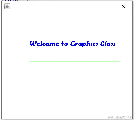 Graphics Class in Java output 1