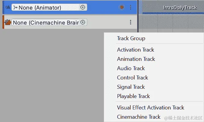 图 12.47 – 创建新的 Cinemachine 轨道