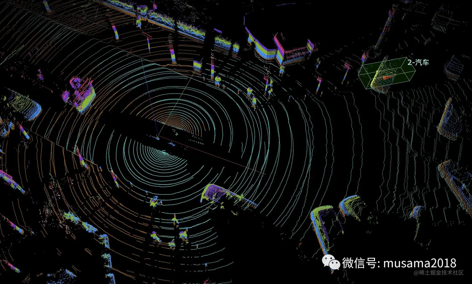 单帧PCD渲染图，约30万个点