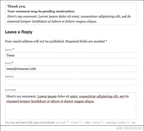 项目：将内置评论表单转为 Ajax