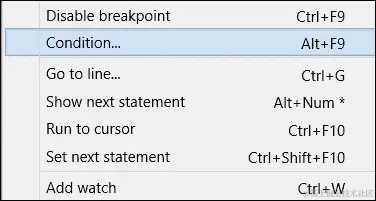 条件断点