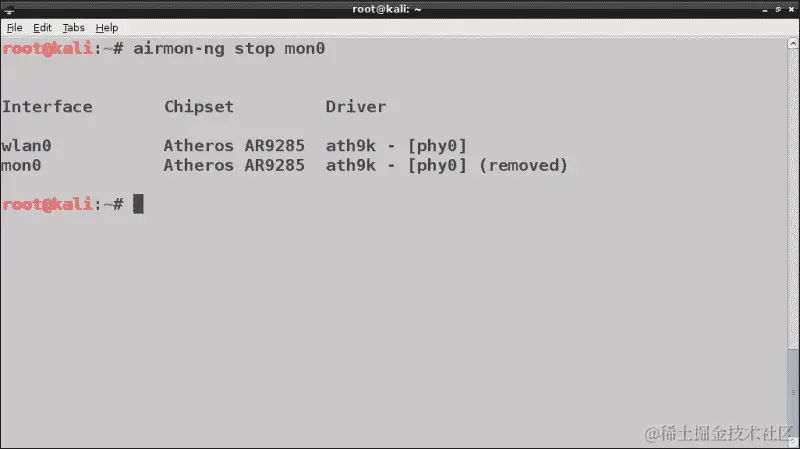配置无线适配器为监视模式