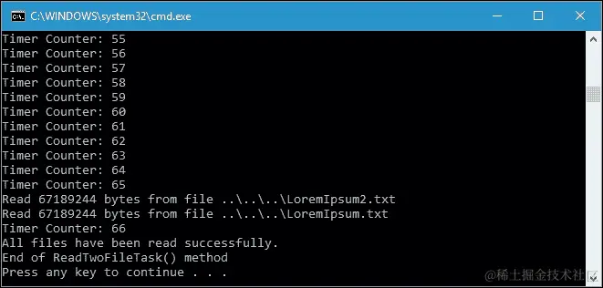 使用 WhenAll()扩展方法