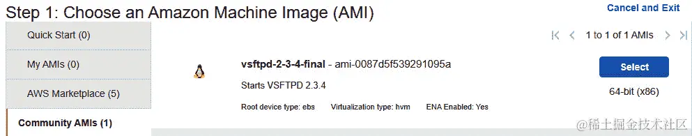 图 9.31 – 启动我们的社区镜像