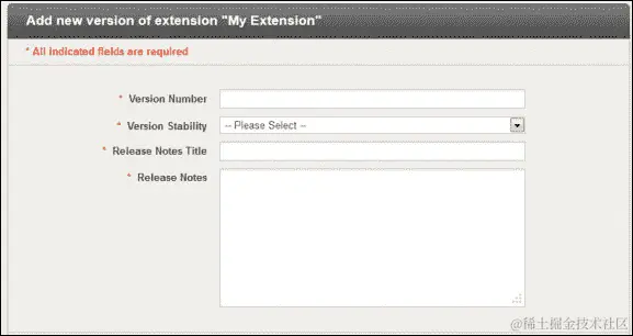 发布我们的扩展