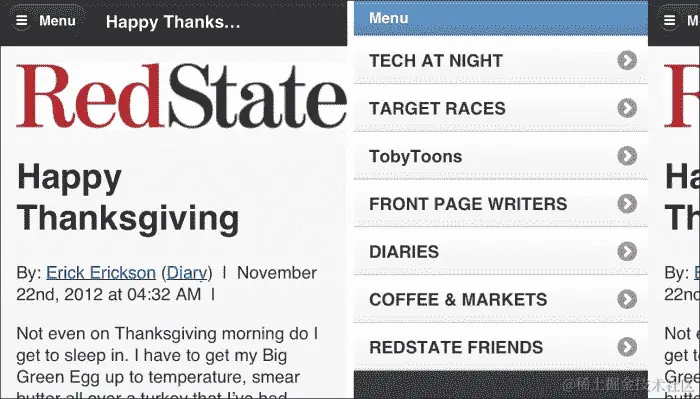 全局导航作为面板