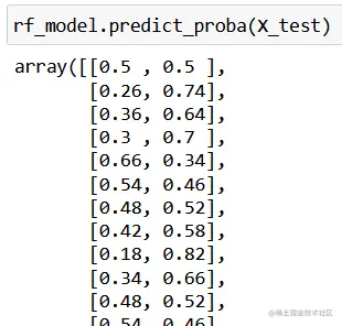 predict_proba scikitlearn