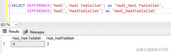 Second Difference SQL function example
