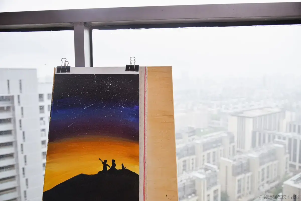 心血来潮画的油画