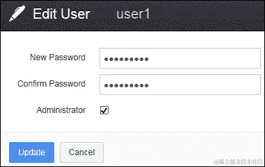 更改现有用户的密码或角色